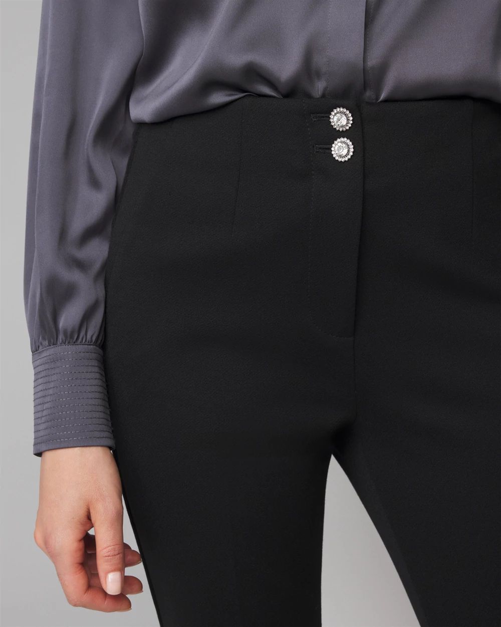 Petite WHBM® Ines Slim Bootcut Luxe Stretch Pant