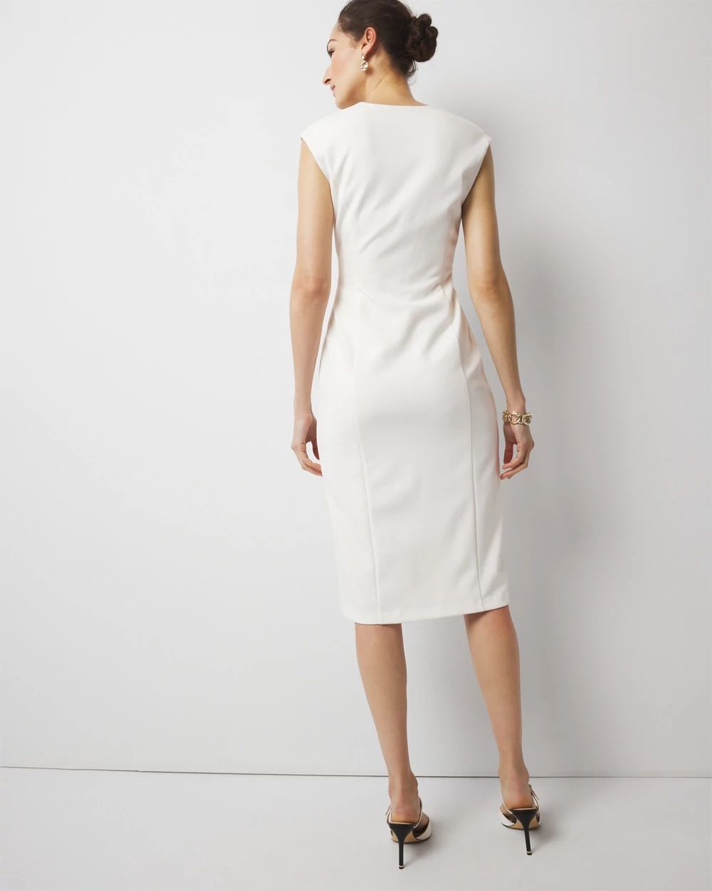 Twist Detail Sheath Dress