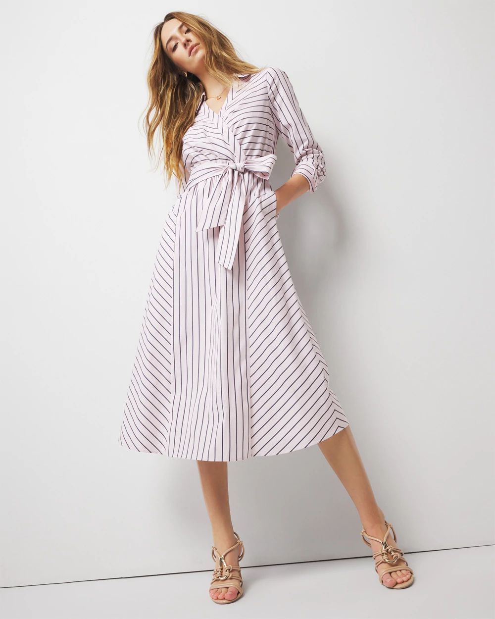 Poplin Midi Shirt Dress