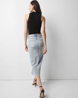 Petite Denim Midi Skirt click to view larger image.