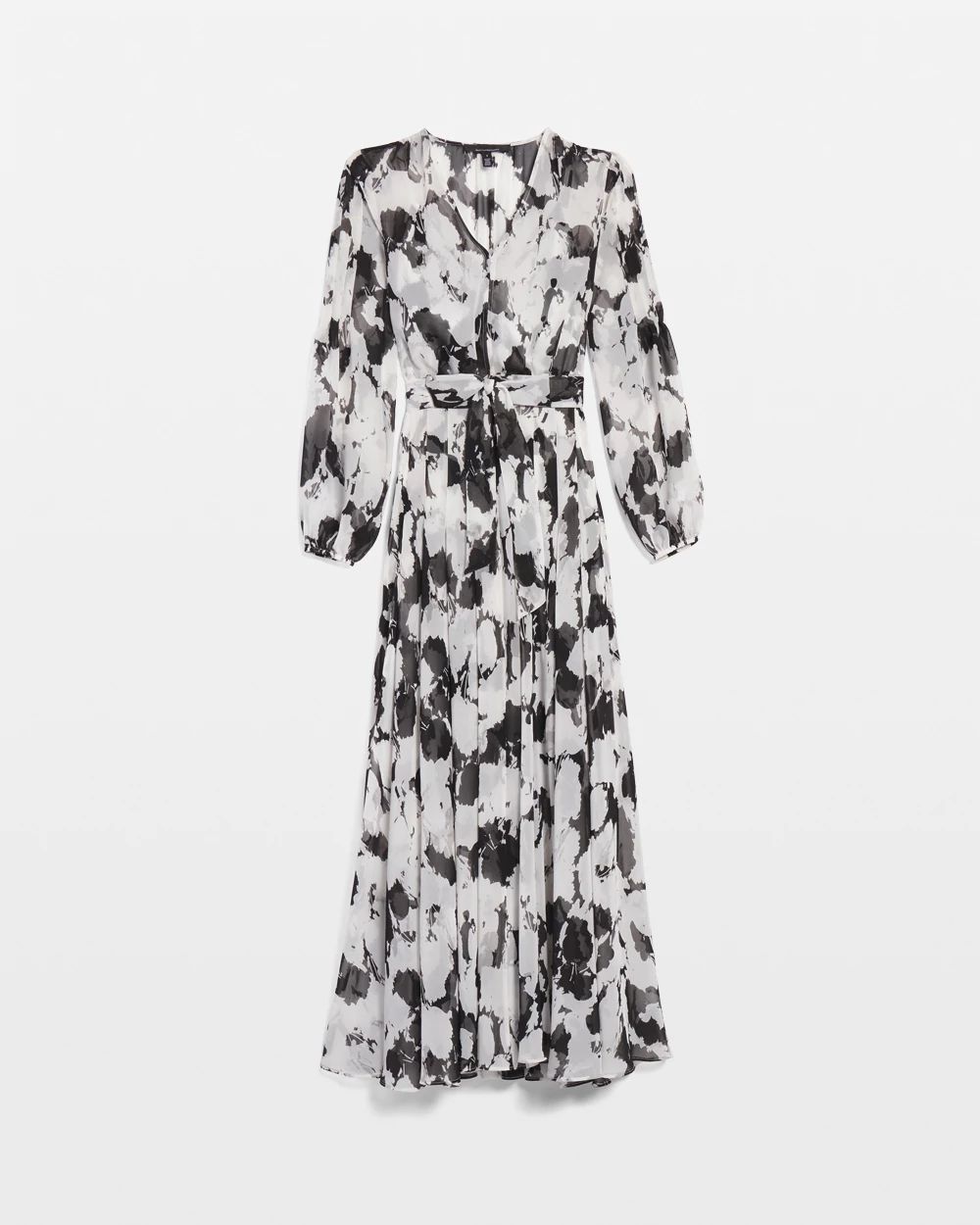 Abstract Floral Maxi Dress