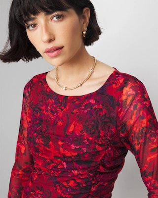 Ruched-Side Top