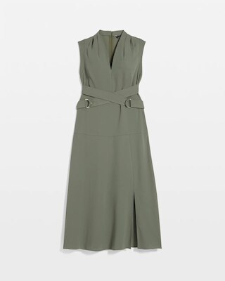 Crisscross Utility Midi Dress