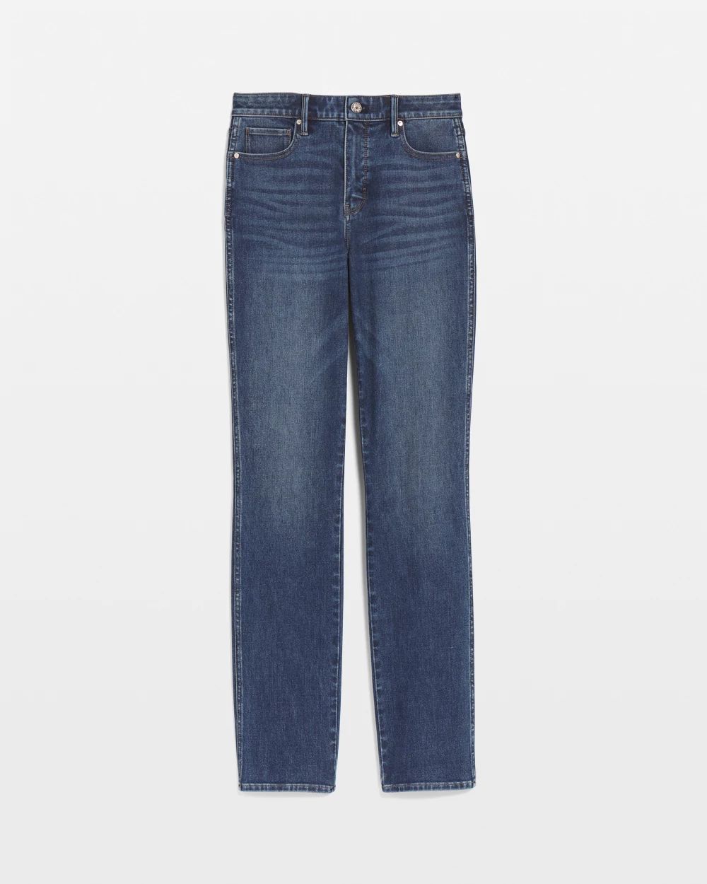 High-Rise Straight Jeans
