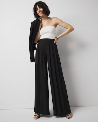 Pleated Ultra-Wide Leg Pant click to view larger image.