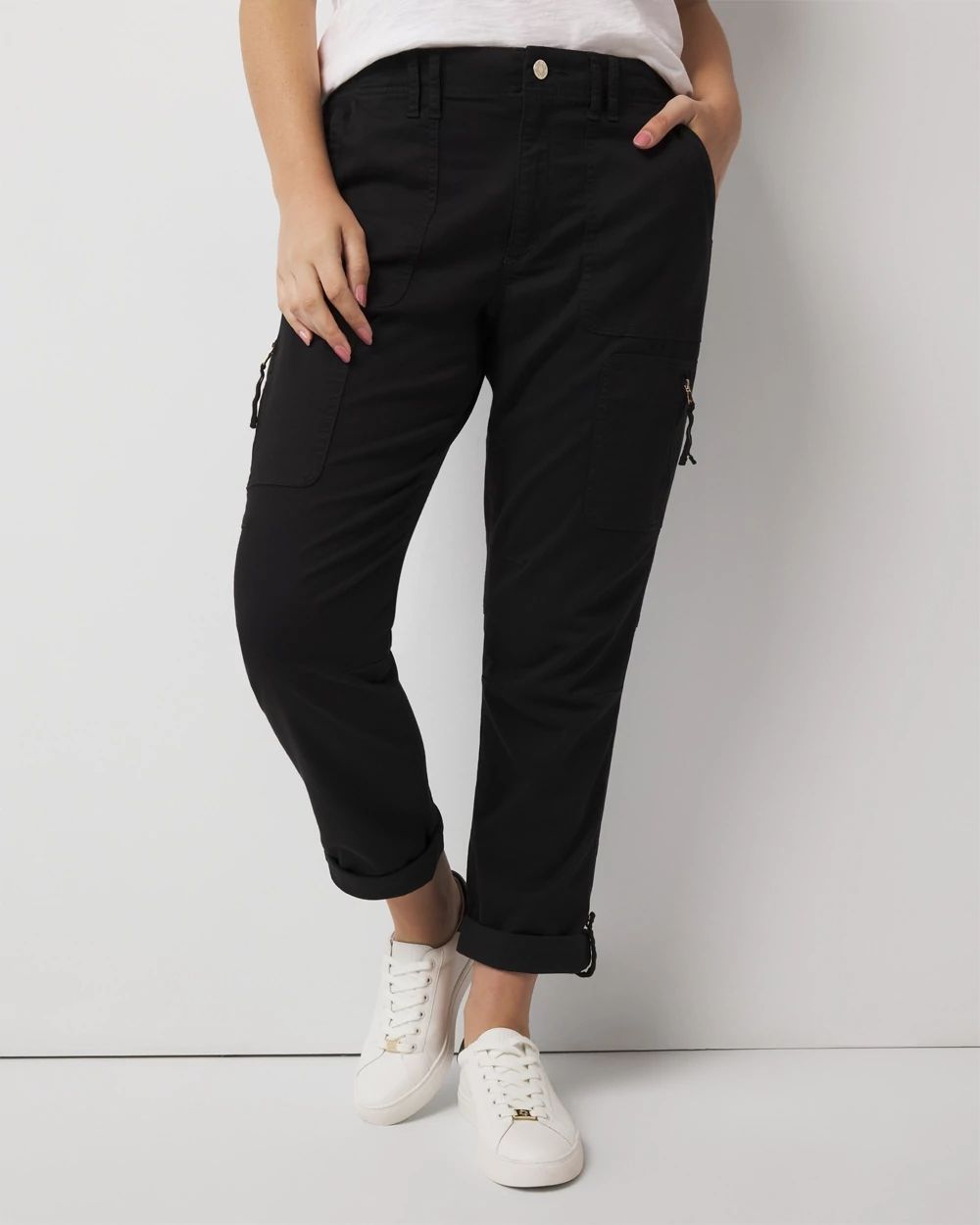 Curvy Mid-Rise Pret-A-Pedi Straight Cropped Pants
