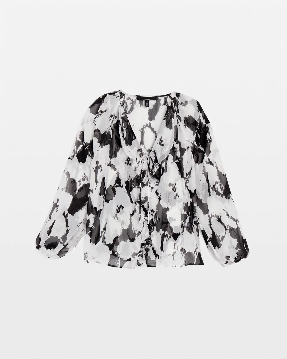 Ruffle Front Blouse