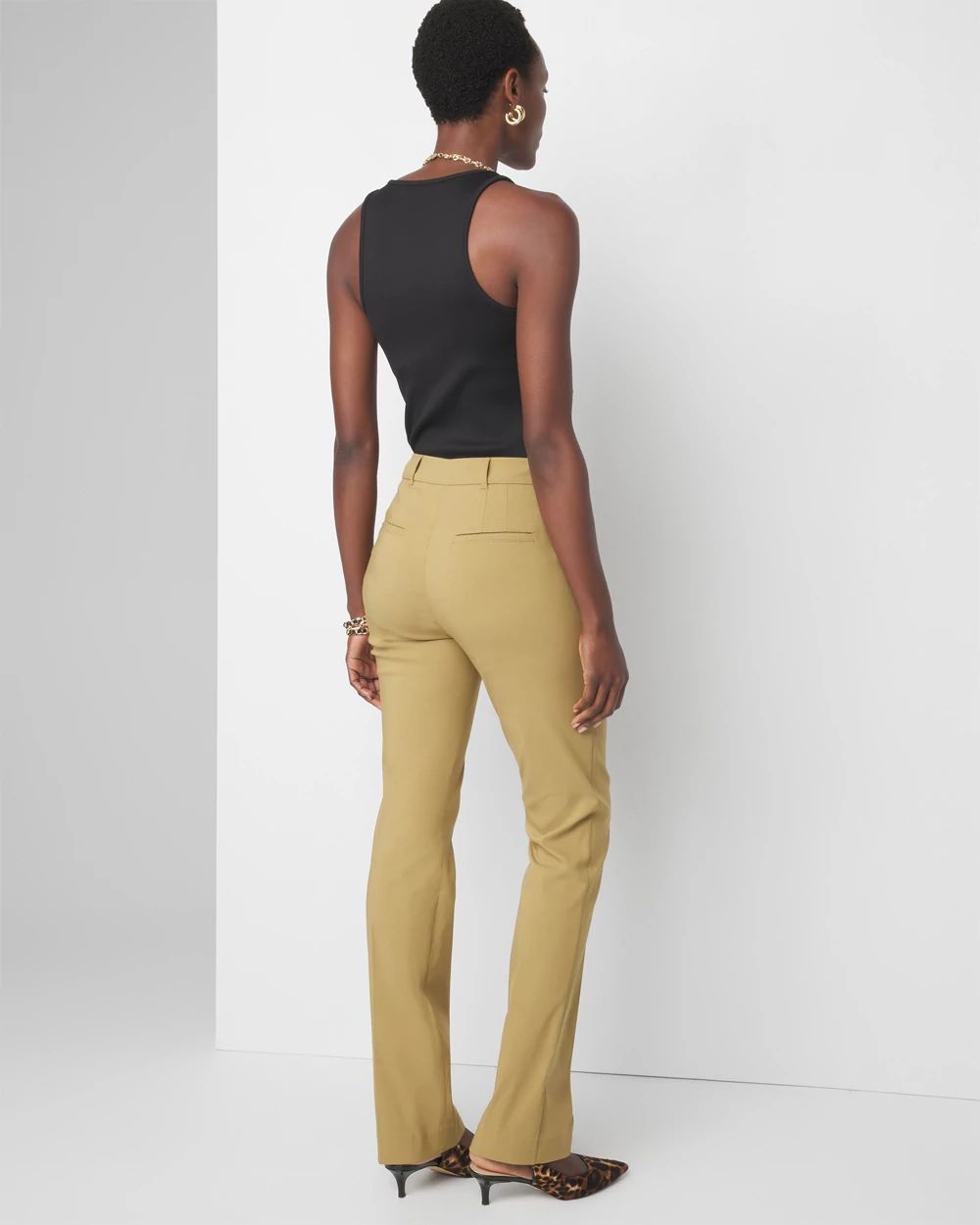 WHBM® Petite Lightweight Ines Slim Bootcut Pant