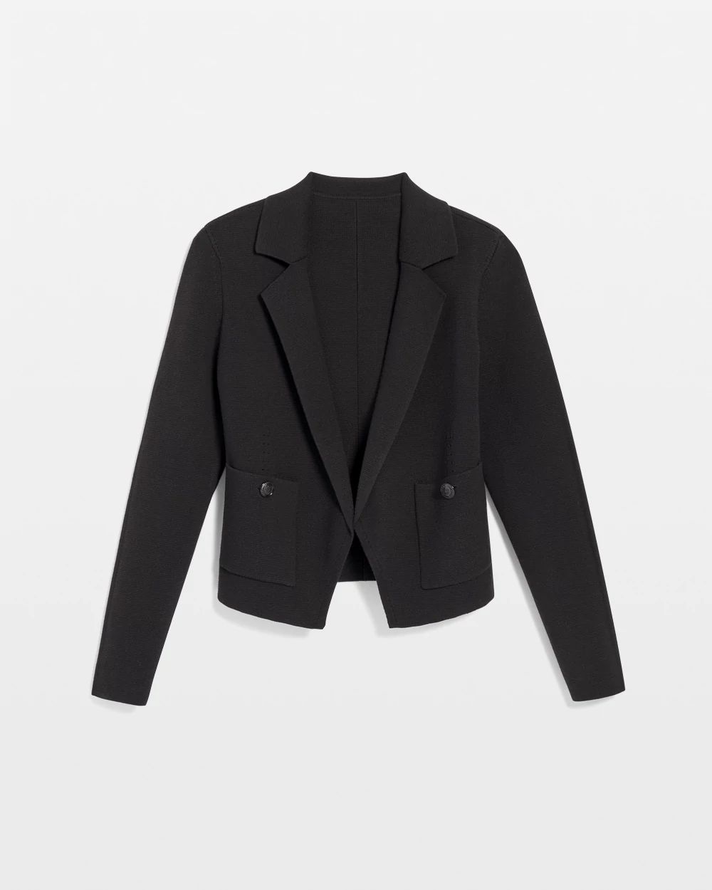 Cropped Sweater Blazer