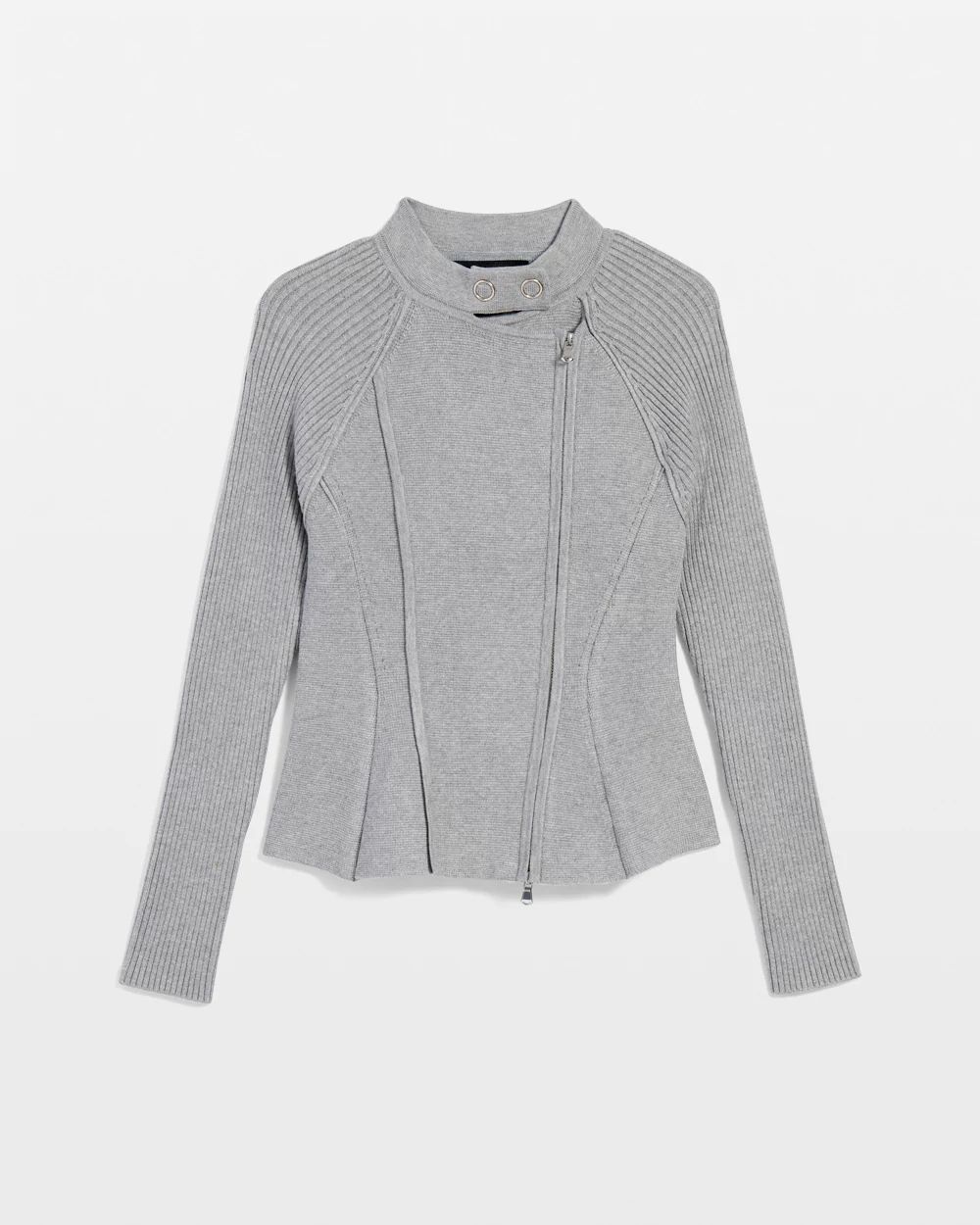 Moto Sweater Jacket
