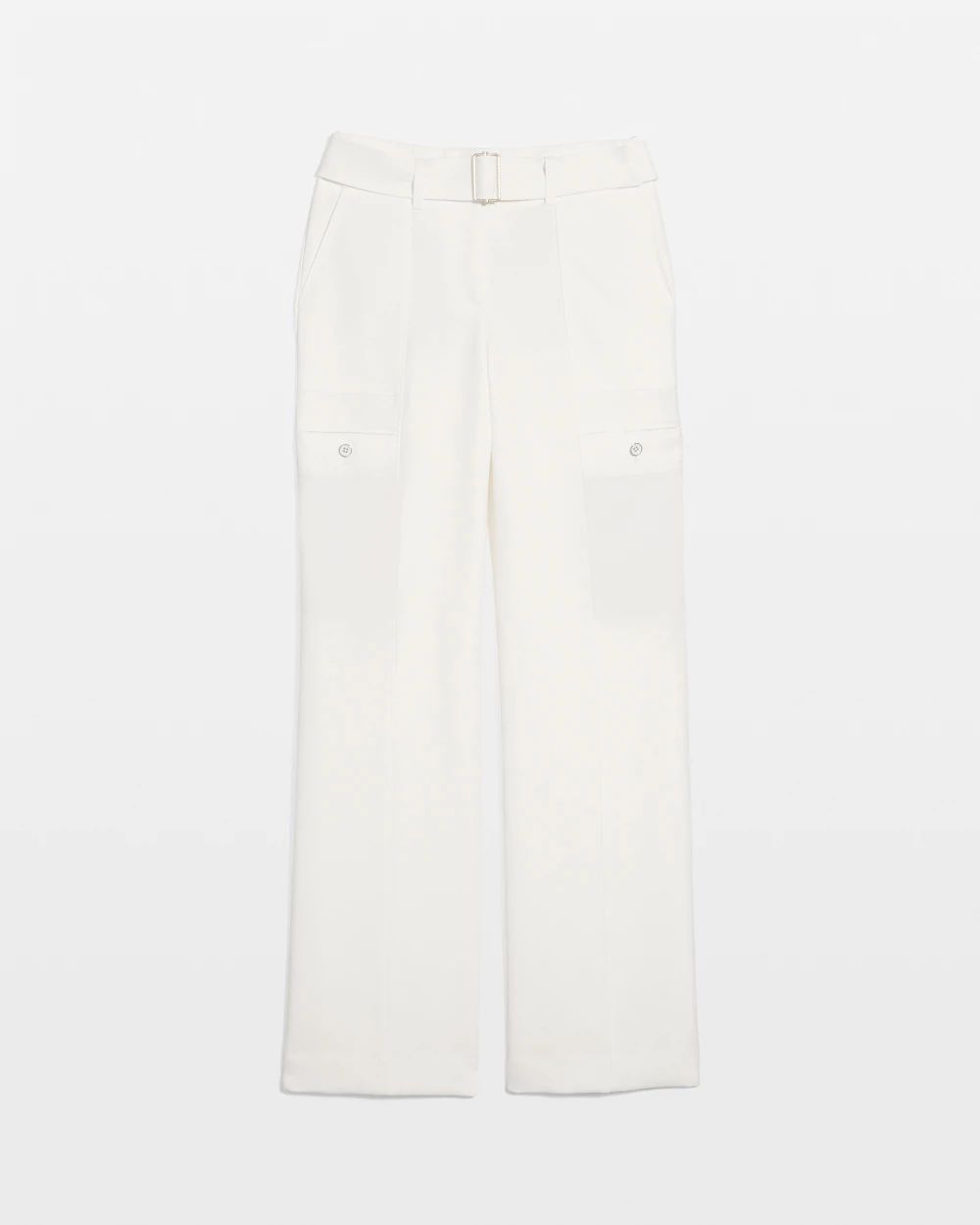 Petite Belted Utility Wide Leg Pant