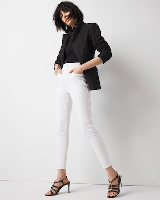 Petite Extra High-Rise Braided Waist Skinny Jean click to view larger image.